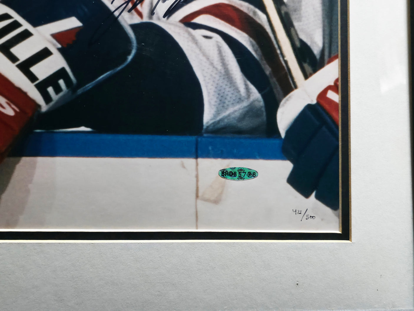 Wayne Gretzky & Mark Messier Autographed Framed 16x20 Photo New York Rangers (Chips) UDA Holo & #421/500 Beckett BAS #AE16669