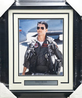 Tom Cruise Autographed Framed 11x14 Photo Top Gun Beckett BAS #AC95455