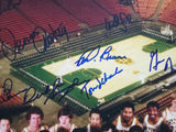1978-79 NBA Champion Seattle Supersonics Team Autographed Framed 16x20 Photo With 9 Signatures Including Fred Brown & Lenny Wilkens MCS Holo #87231