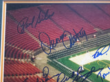 1978-79 NBA Champion Seattle Supersonics Team Autographed Framed 16x20 Photo With 9 Signatures Including Fred Brown & Lenny Wilkens MCS Holo #87231