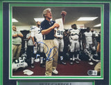 Pete Carroll Autographed Framed 8x10 Photo Seattle Seahawks Beckett BAS QR #AE31648