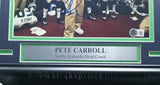 Pete Carroll Autographed Framed 8x10 Photo Seattle Seahawks Beckett BAS QR #AE31648