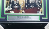 Pete Carroll Autographed Framed 8x10 Photo Seattle Seahawks Beckett BAS QR #AE31649