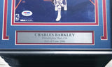 Charles Barkley Autographed Framed 8x10 Photo Philadelphia 76ers PSA/DNA #G88287