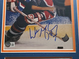 Wayne Gretzky Autographed Framed 8x10 Photo Edmonton Oilers Beckett BAS #AC95497