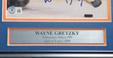 Wayne Gretzky Autographed Framed 8x10 Photo Edmonton Oilers Beckett BAS #AC95497