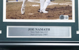 Joe Namath Autographed Framed 8x10 Photo New York Jets "x12" Beckett BAS QR #AE31730