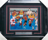 Mike Tyson Autographed Framed 11x14 Photo Punch-Out!! With Cast (Damaged) Beckett BAS QR #BE21902