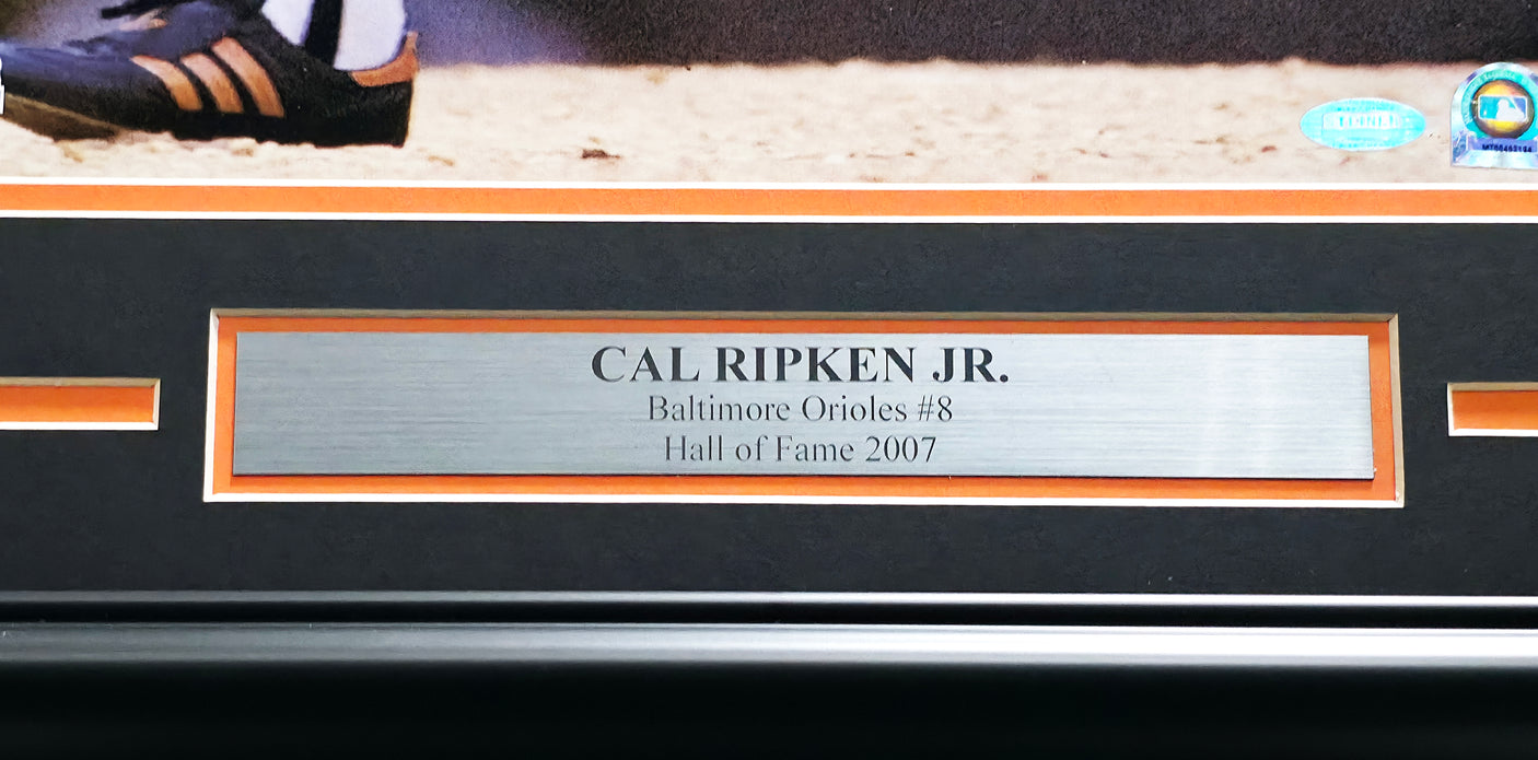 Cal Ripken Jr. Autographed Framed 16x20 Sports Illustrated Cover Photo Baltimore Orioles Steiner Holo SKU #250214