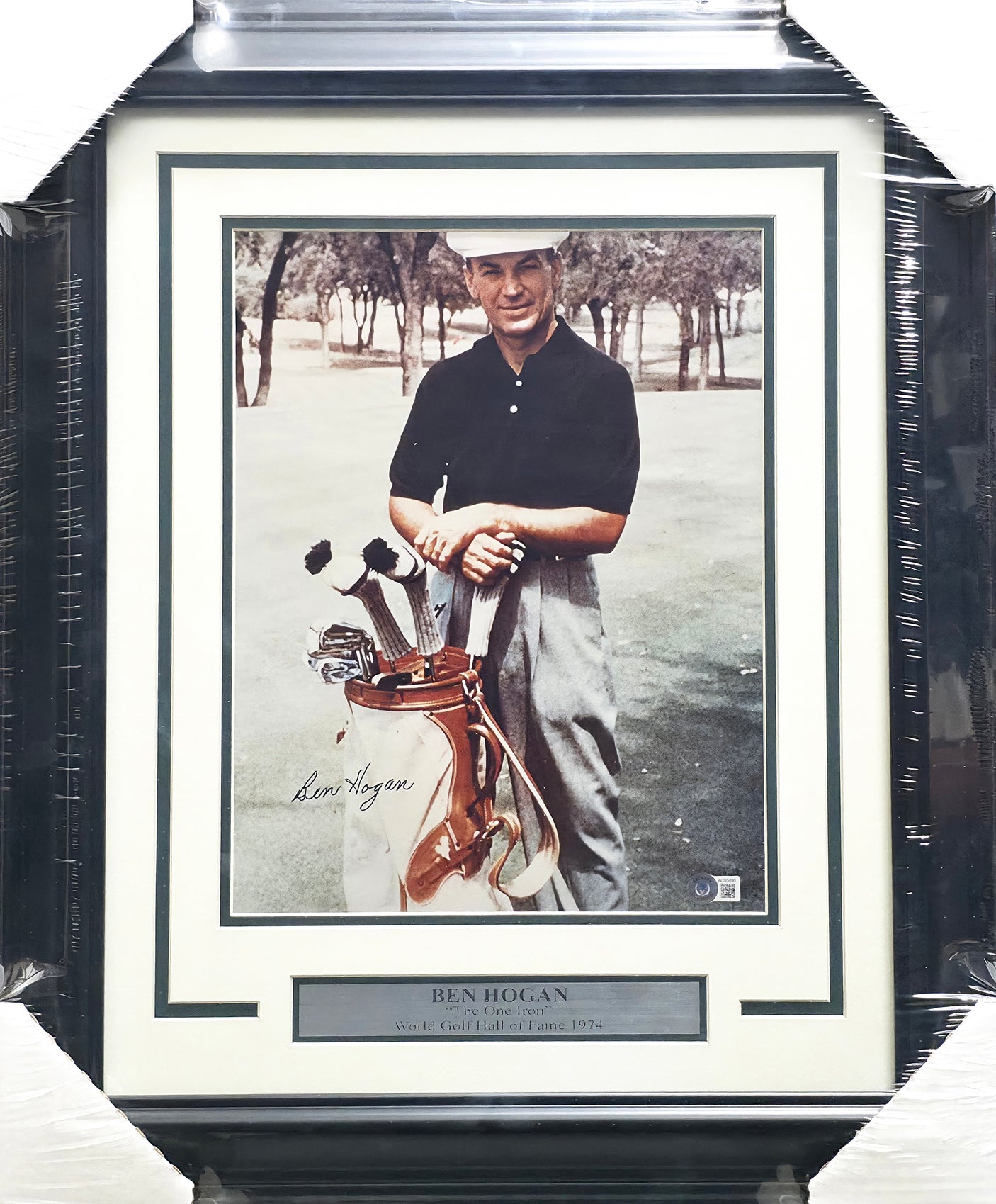 Ben Hogan Autographed Framed 11x14 Photo Beckett BAS #AC95486