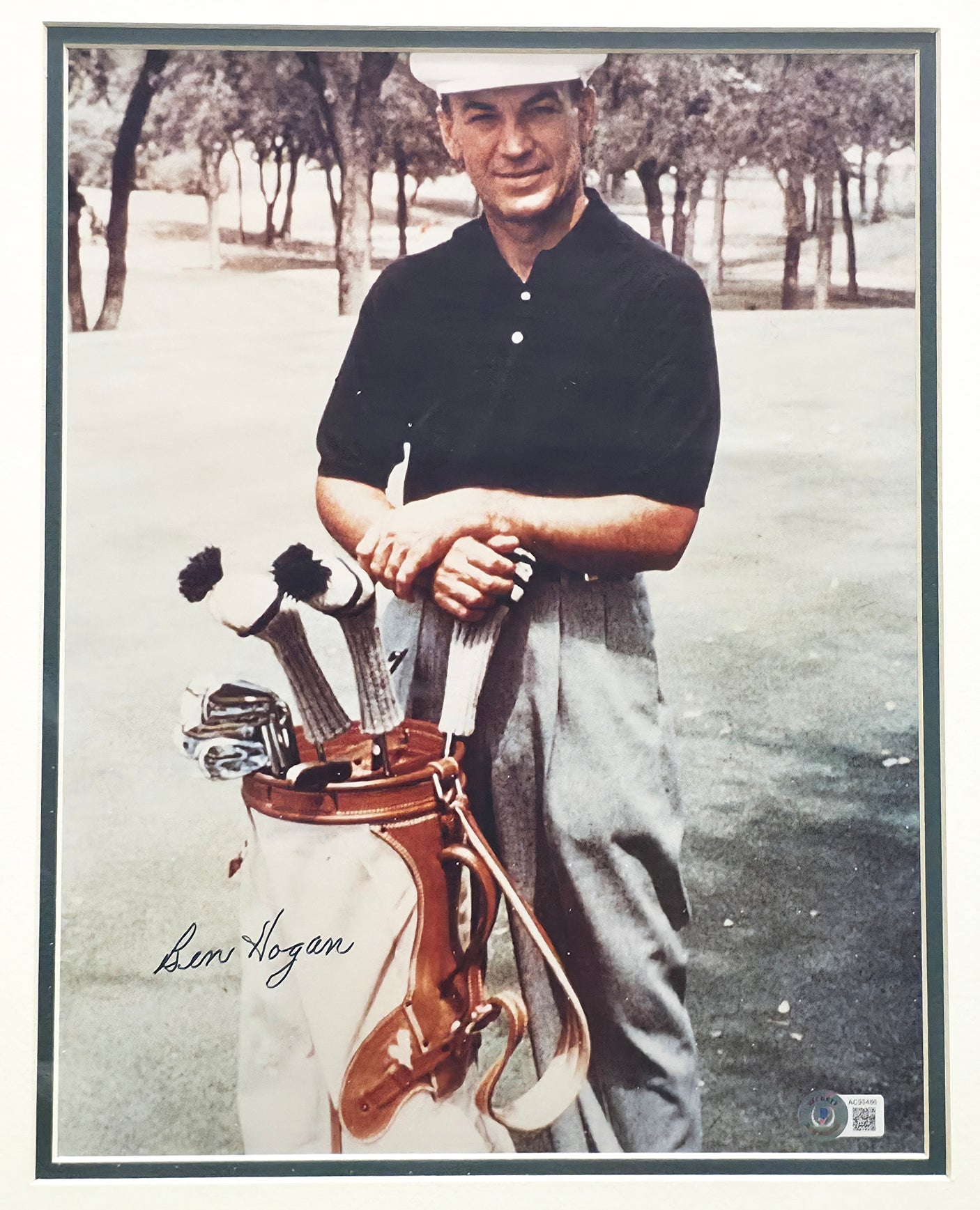 Ben Hogan Autographed Framed 11x14 Photo Beckett BAS #AC95486