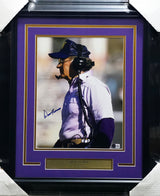 Don James Autographed Framed 11x14 Photo Washington Huskies Beckett BAS QR #AE31842