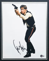 Harrison Ford Autographed Framed 11x14 Photo Star Wars Han Solo Beckett BAS #AC95470