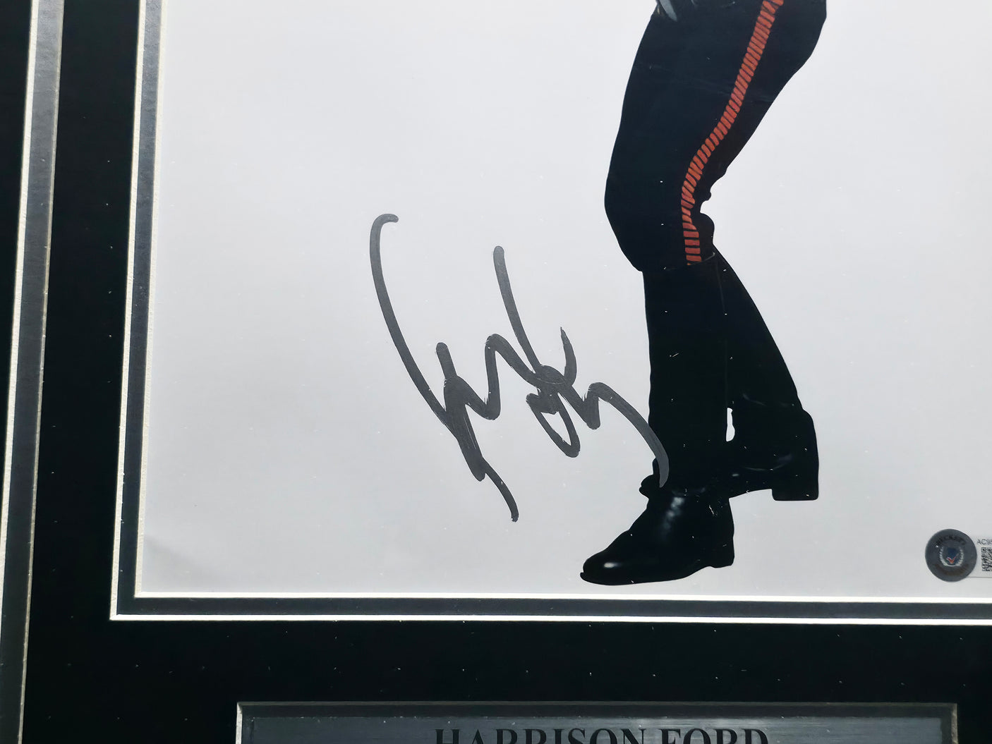 Harrison Ford Autographed Framed 11x14 Photo Star Wars Han Solo Beckett BAS #AC95470
