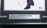 Harrison Ford Autographed Framed 11x14 Photo Star Wars Han Solo Beckett BAS #AC95470