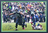 Bobby Wagner Autographed Framed 12x18 Photo Seattle Seahawks "Go Hawks!" MCS Holo #64045