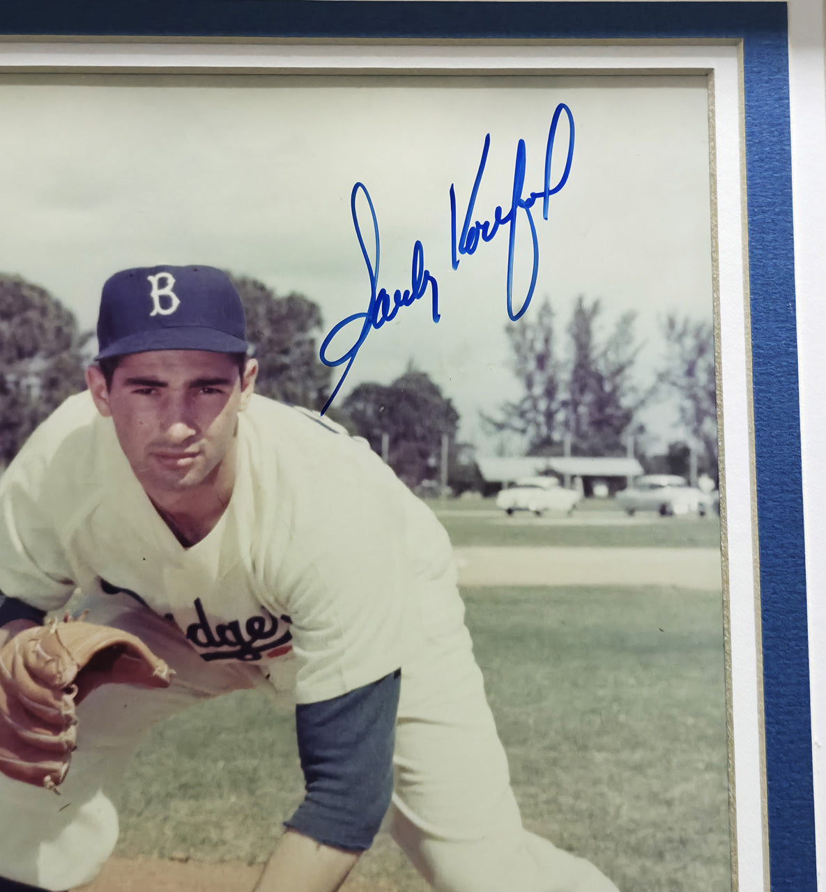 Sandy Koufax Autographed Framed 8x10 Photo Los Angeles Dodgers Beckett BAS #AC95505