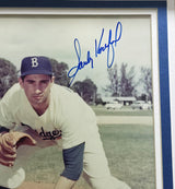 Sandy Koufax Autographed Framed 8x10 Photo Los Angeles Dodgers Beckett BAS #AC95505
