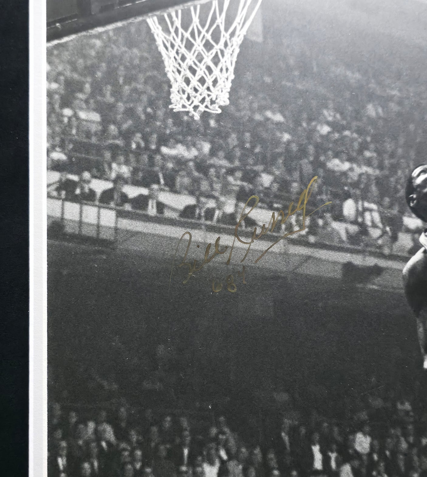 Wilt Chamberlain & Bill Russell Autographed Framed 16x20 Photo Beckett BAS #AE19930