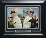 Mickey Mantle & Roger Maris Autographed Framed 11x17 Poster New York Yankees Vintage Signature Beckett BAS #AE31085