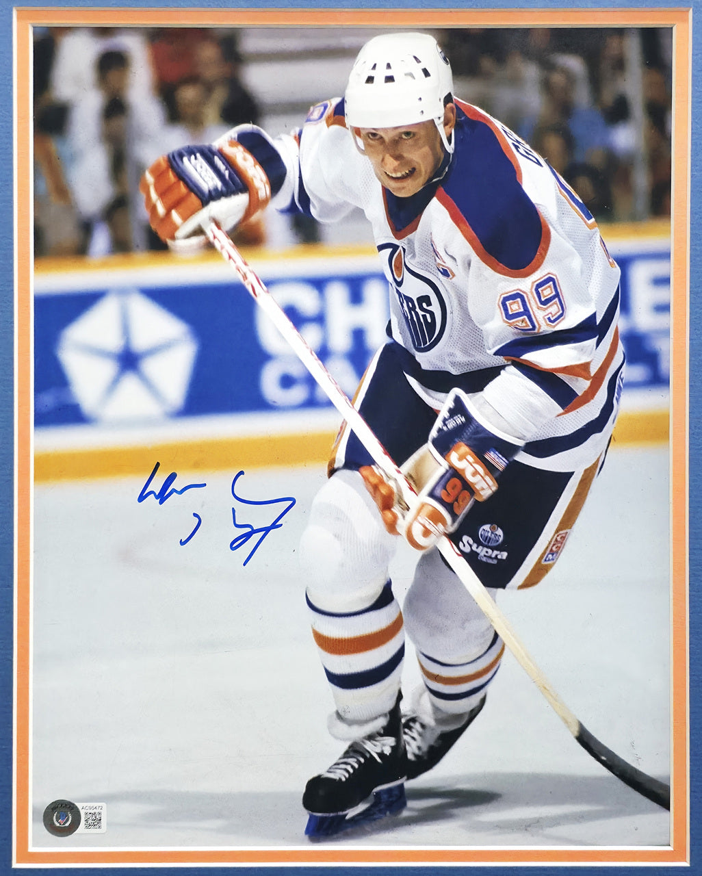 Wayne Gretzky Autographed Framed 11x14 Photo Edmonton Oilers Beckett BAS #AC95472