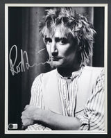 Rod Stewart Autographed Framed 11x14 Photo Beckett BAS #AE31835