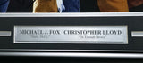 Michael J. Fox & Christopher Llyod Autographed Framed 16x20 Photo Back to the Future Beckett BAS #AC94143