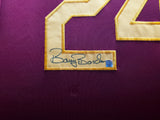 Arizona State Sun Devils Barry Bonds Autographed Framed Maroon Majestic Jersey Beckett BAS QR & BB Holo #AP009279