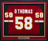 Kansas City Chiefs Derrick Thomas Autographed Framed Red Champion Jersey PSA/DNA #AH41446