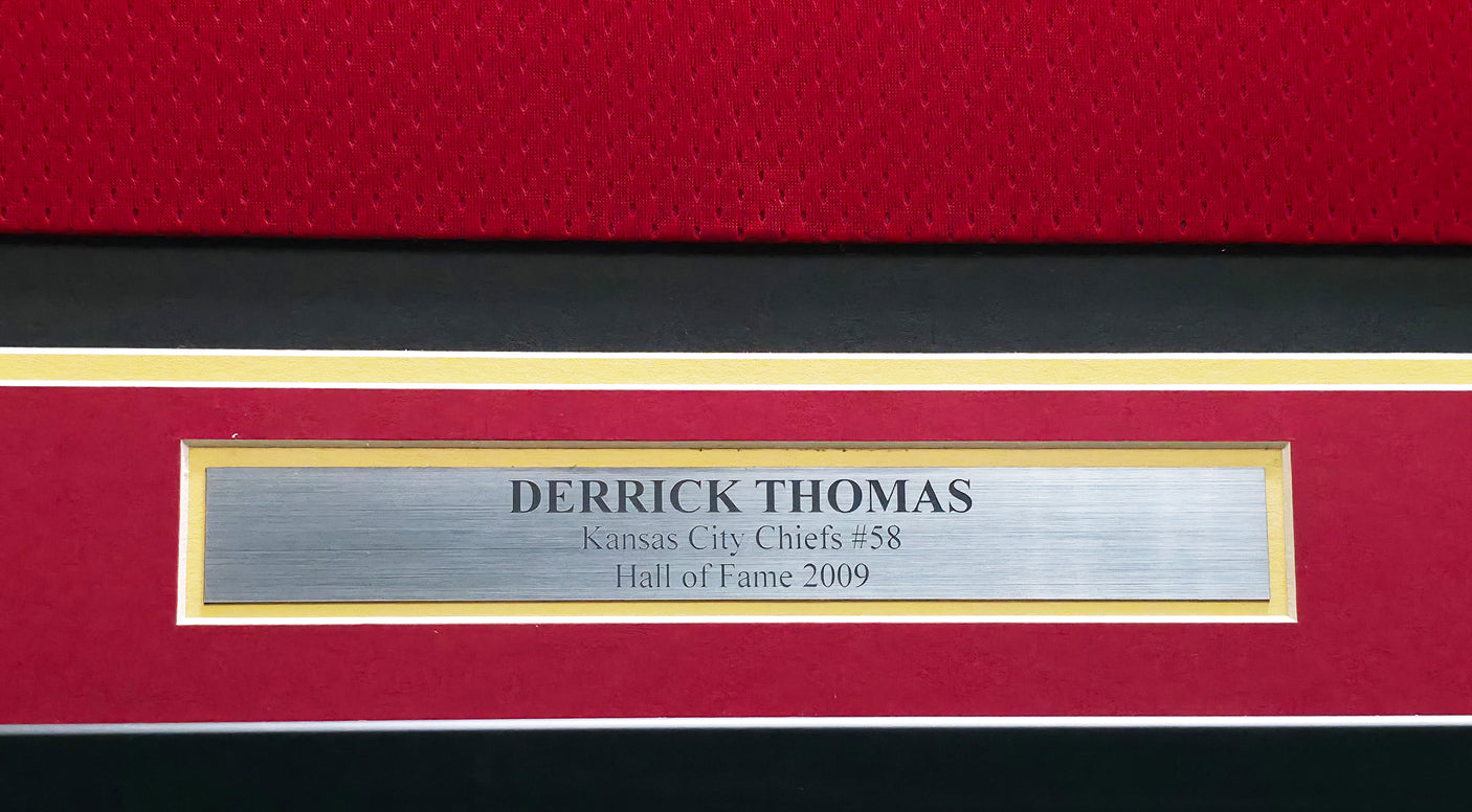 Kansas City Chiefs Derrick Thomas Autographed Framed Red Champion Jersey PSA/DNA #AH41446