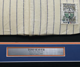 New York Mets Tom Seaver Autographed Framed Cream Authentic Mitchell & Ness Jersey Beckett BAS QR #BP55353