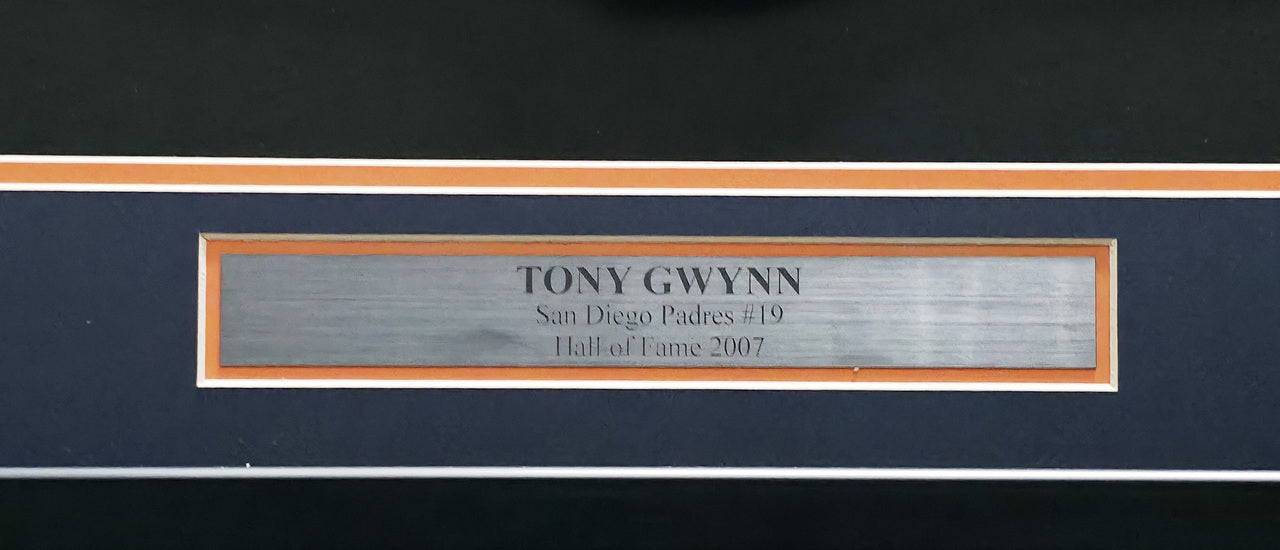 San Diego Padres Tony Gwynn Autographed Framed White Rawlings Jersey Beckett BAS QR #BP55354