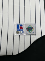 San Diego Padres Tony Gwynn Autographed Framed White Russell Jersey "3141" Beckett BAS QR #BP55357