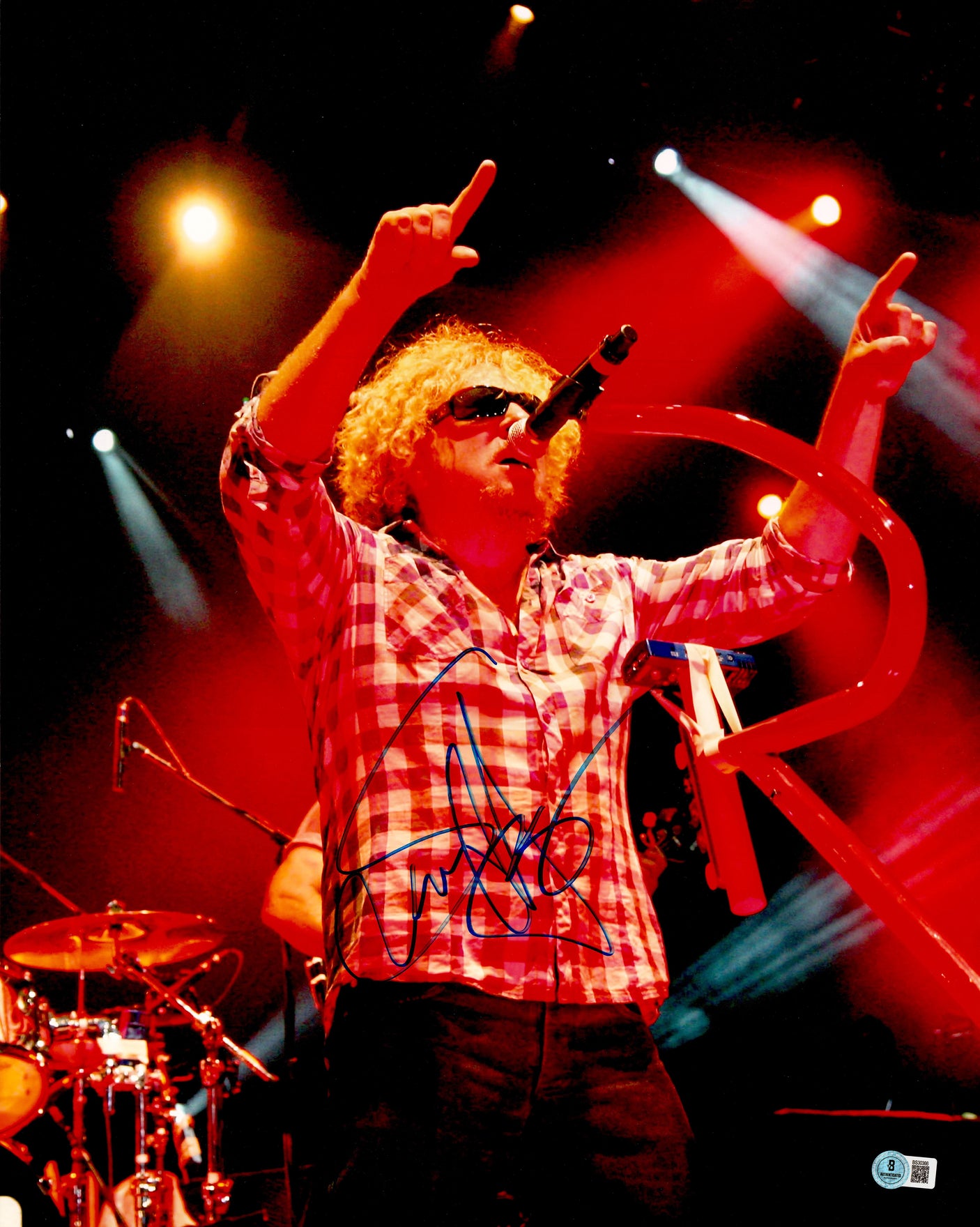 Sammy Hagar Autographed 16x20 Photo Beckett BAS QR #BS30366