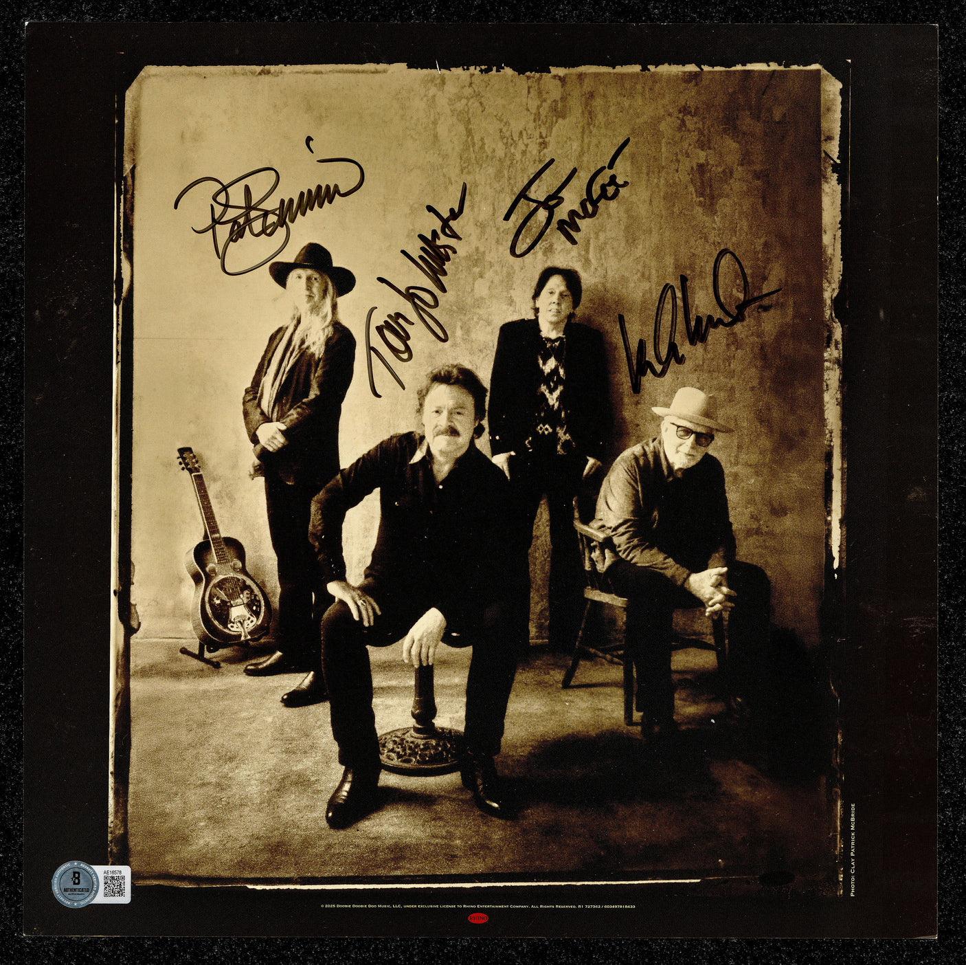 The Doobie Brothers Autographed 12x12 Walk This Road Album Flat Beckett BAS #AE16578