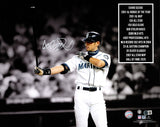 Ichiro Suzuki Autographed 16x20 Photo Seattle Mariners IS Holo & (Smudged) Beckett BAS Witness #3W076009