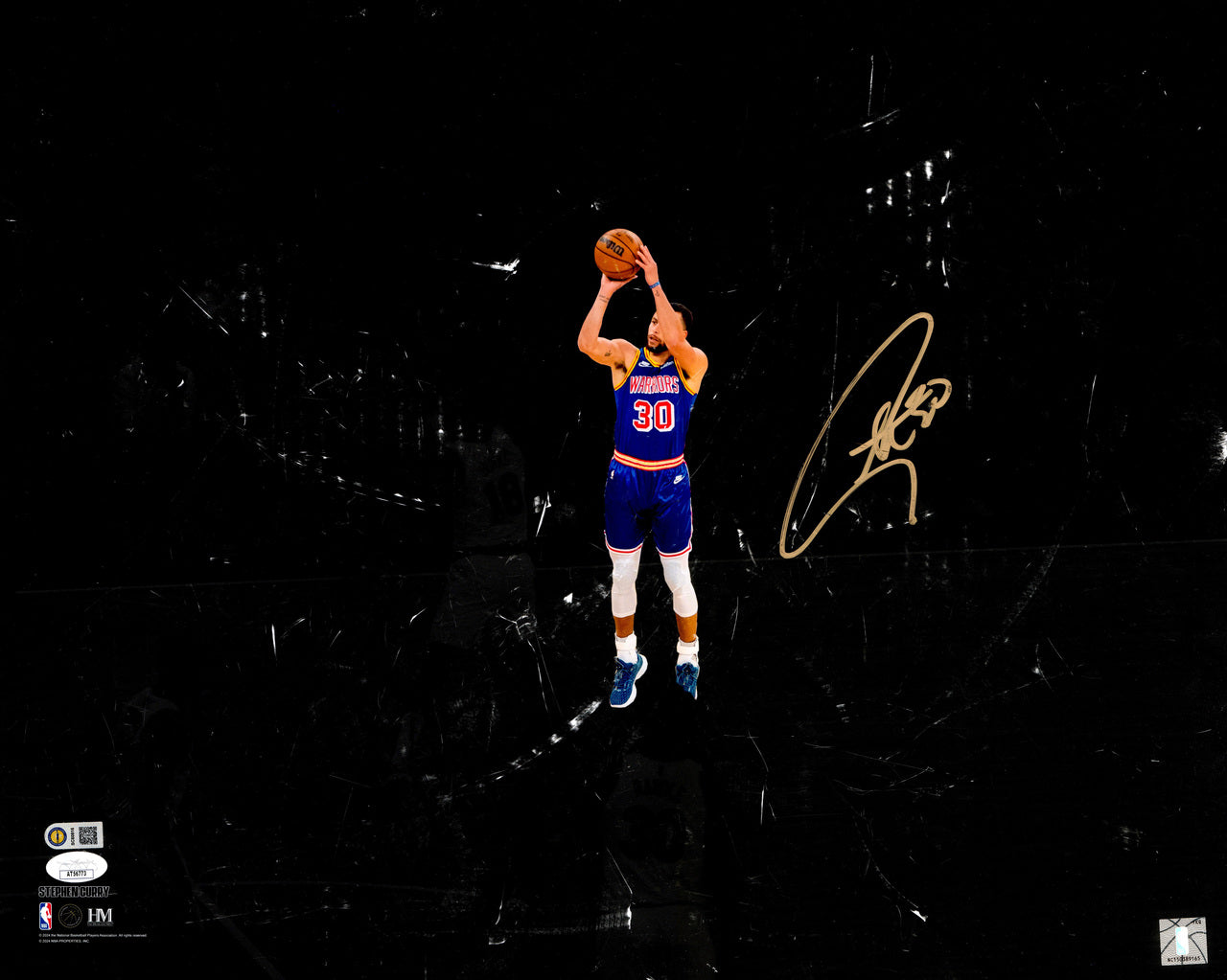 Stephen Curry Autographed 16x20 Photo Golden State Warriors JSA #AT56773