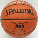 Oscar Robertson Autographed Spalding NBA Leather Game Basketball Milwaukee Bucks Beckett BAS QR #BS30429