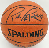 Rick Barry Autographed Spalding NBA Leather Game Basketball Golden State Warriors Beckett BAS QR #BS30420