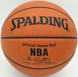 Rick Barry Autographed Spalding NBA Leather Game Basketball Golden State Warriors Beckett BAS QR #BS30420