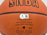 Moses Malone Autographed Spalding NBA Leather Game Basketball Philadelphia 76ers "#2" Beckett BAS QR #BS30419