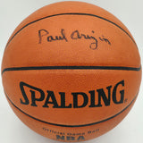 Paul Arizin Autographed Spalding NBA Leather Game Basketball Philadelphia Warriors Beckett BAS QR #BS30421
