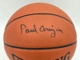 Paul Arizin Autographed Spalding NBA Leather Game Basketball Philadelphia Warriors Beckett BAS QR #BS30421