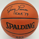 Jerry Lucas Autographed Spalding NBA Leather Game Basketball New York Knicks "HOF 79" Beckett BAS QR #BS30431