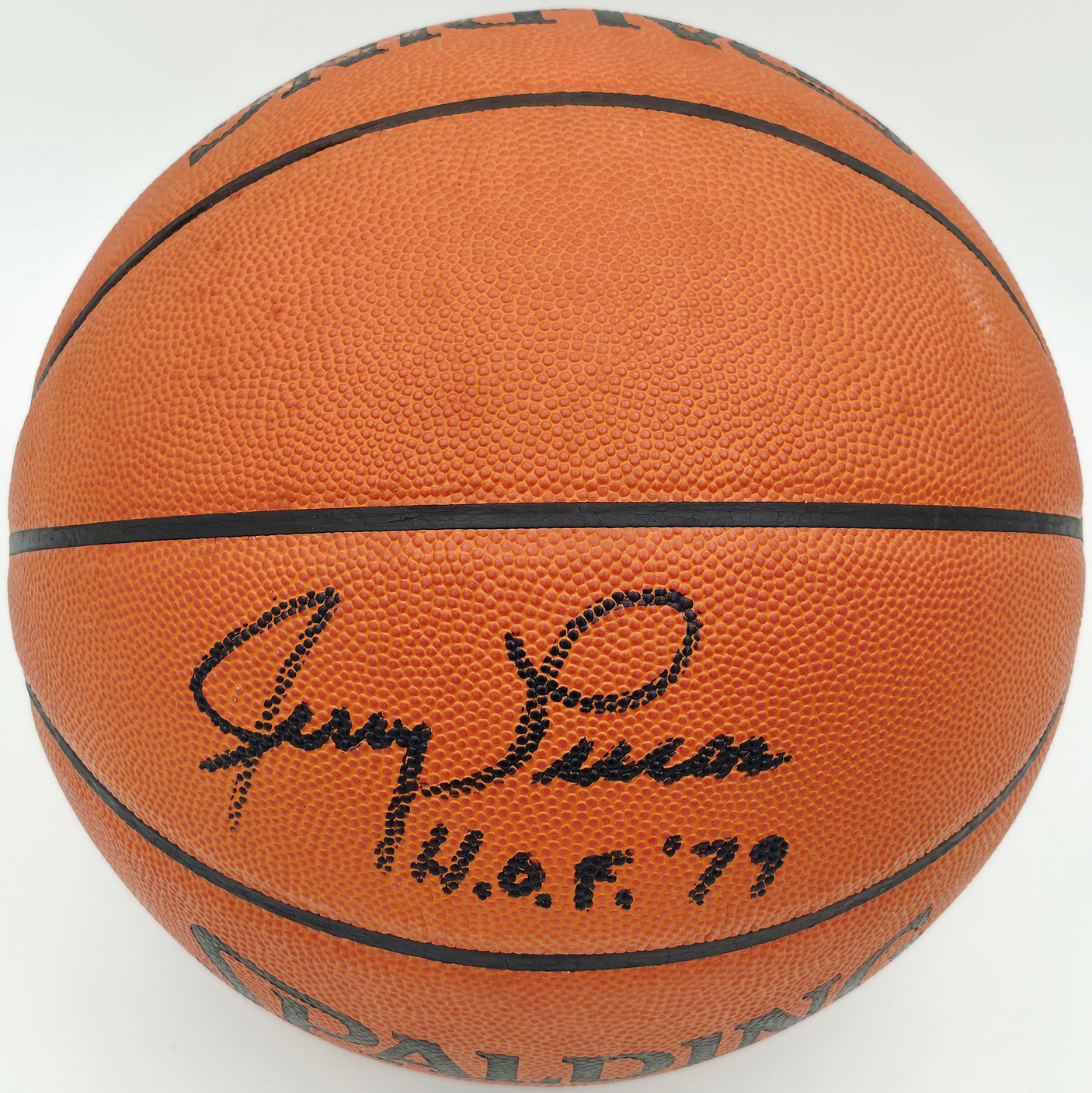 Jerry Lucas Autographed Spalding NBA Leather Game Basketball New York Knicks "HOF 79" Beckett BAS QR #BS30431