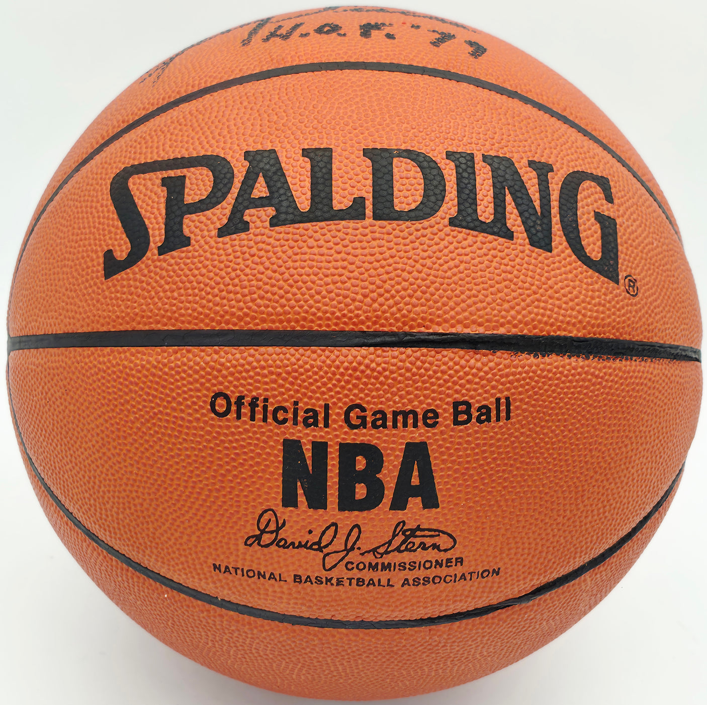 Jerry Lucas Autographed Spalding NBA Leather Game Basketball New York Knicks "HOF 79" Beckett BAS QR #BS30431
