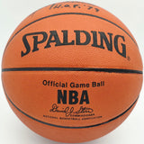 Jerry Lucas Autographed Spalding NBA Leather Game Basketball New York Knicks "HOF 79" Beckett BAS QR #BS30431