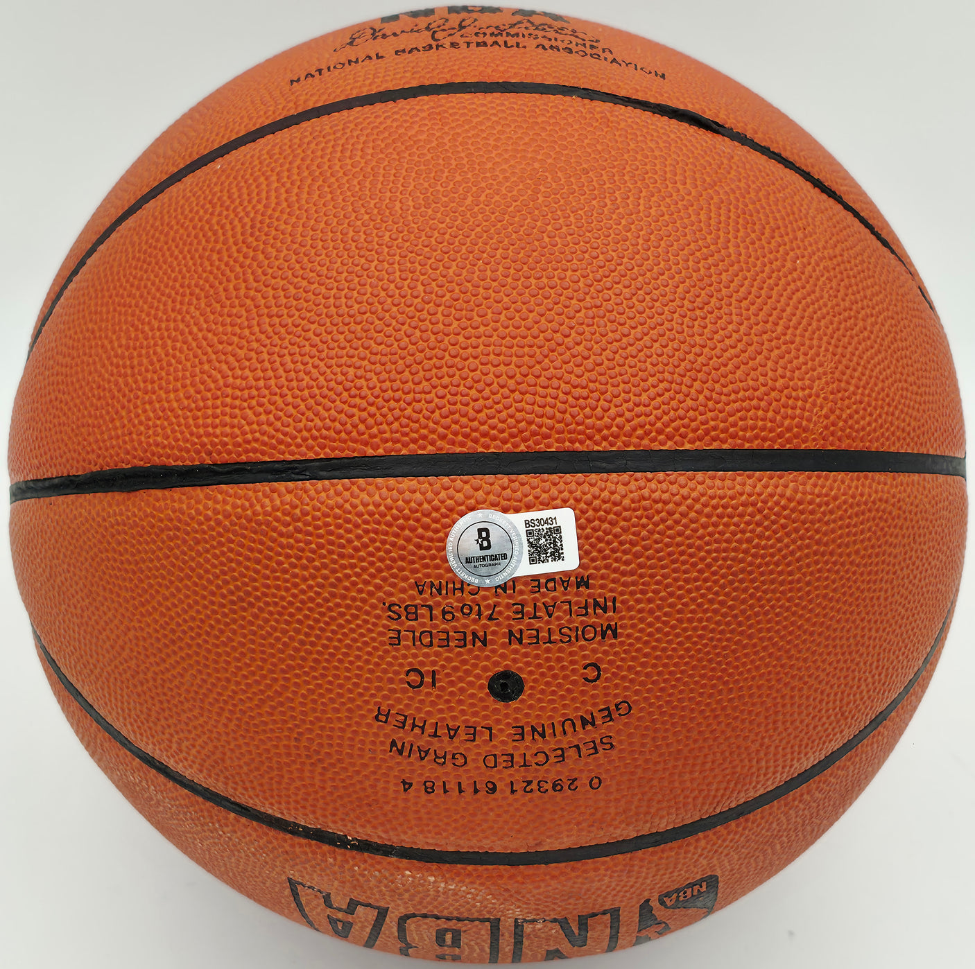 Jerry Lucas Autographed Spalding NBA Leather Game Basketball New York Knicks "HOF 79" Beckett BAS QR #BS30431
