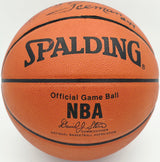 George Gervin Autographed Spalding NBA Leather Game Basketball San Antonio Spurs "Iceman #44" Beckett BAS QR #BS30435