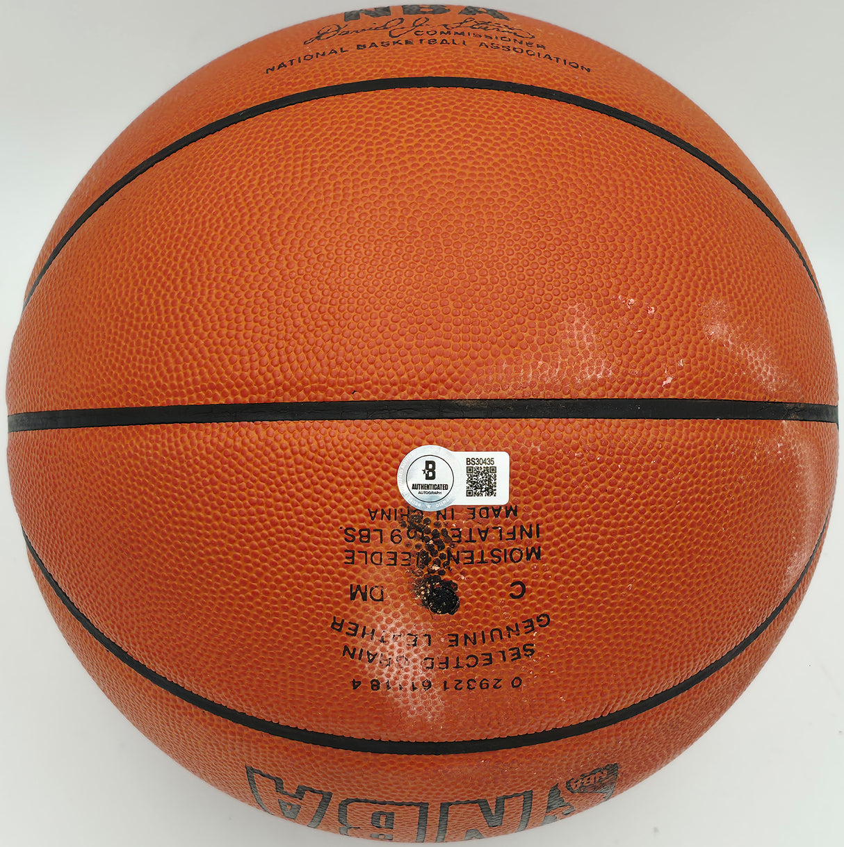 George Gervin Autographed Spalding NBA Leather Game Basketball San Antonio Spurs "Iceman #44" Beckett BAS QR #BS30435